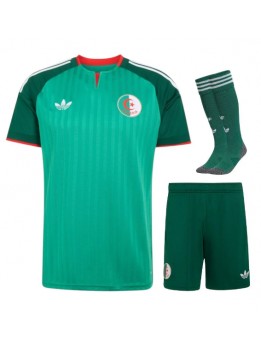 Billige Algerie Bortedraktsett Barn VM 2026 Kortermet (+ Korte bukser)